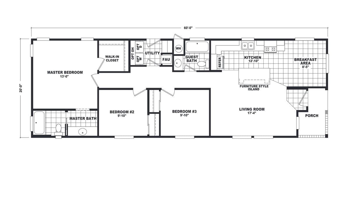 20' Wide Series TW-20603B